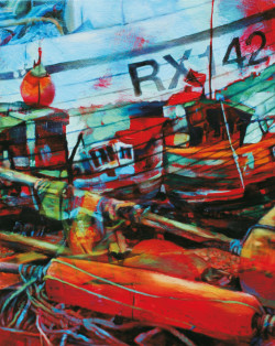 Fishing Boats Abstract